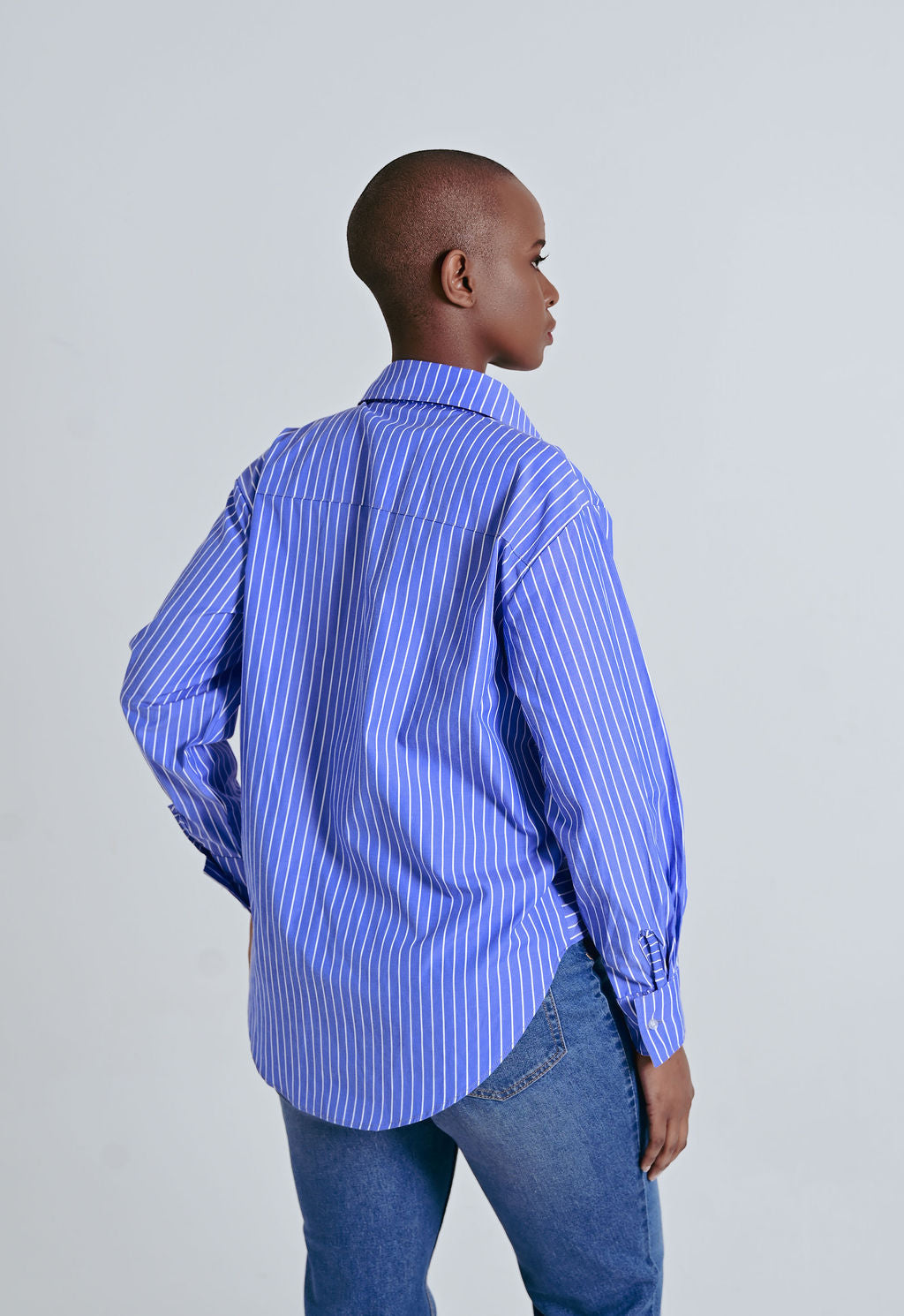 Kulani Asymmetric Striped Shirt