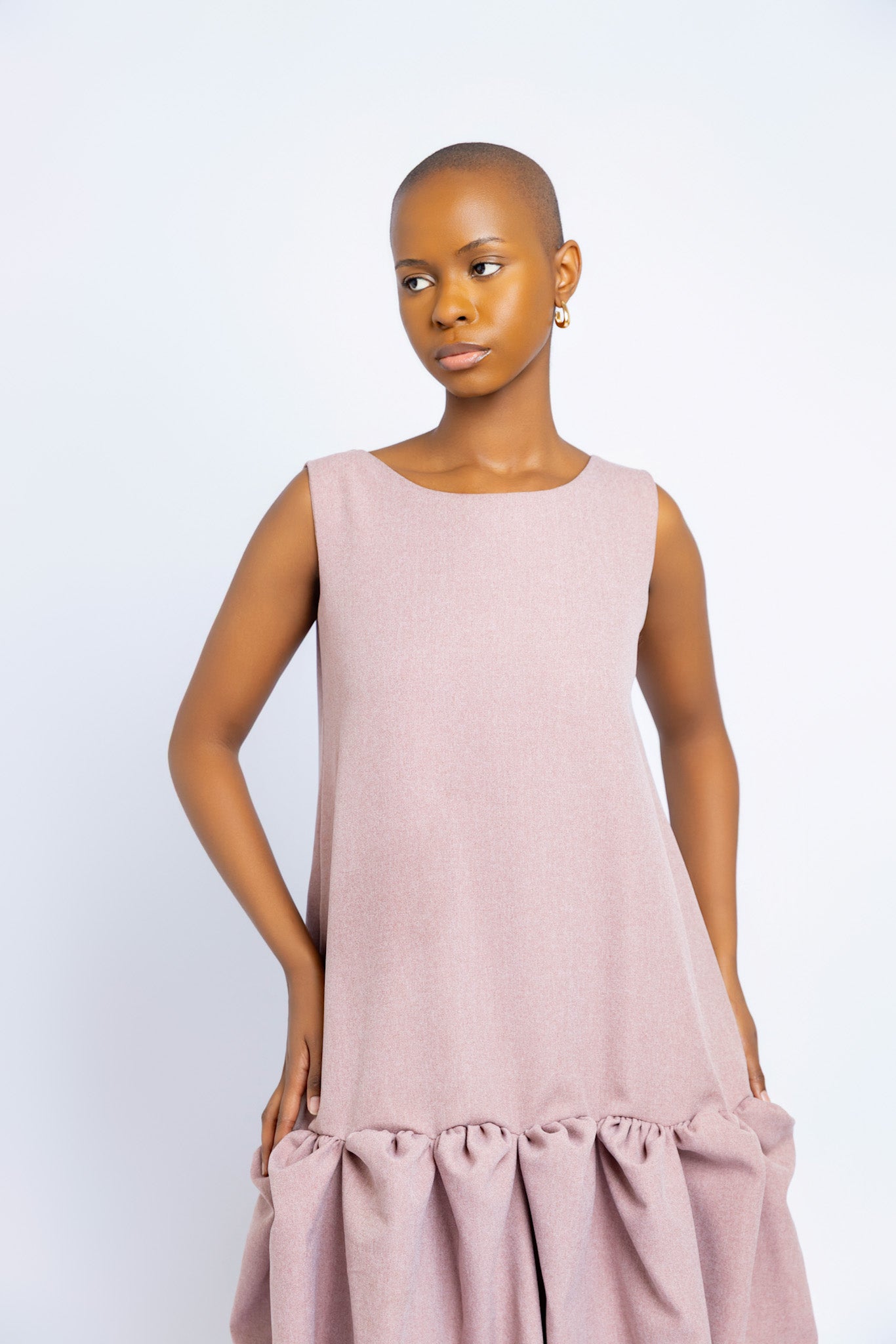 Makena Sculpted Maxi Dress - Blush