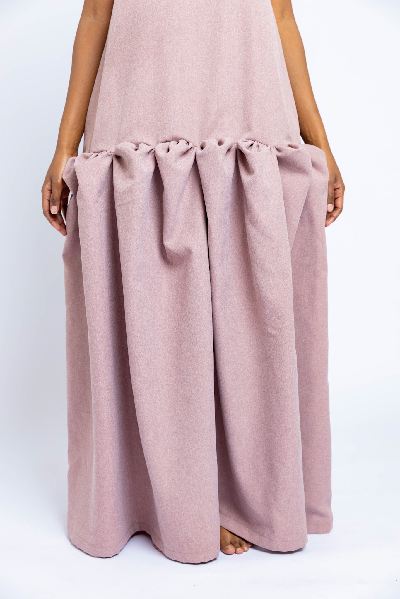 Makena Sculpted Maxi Dress - Blush