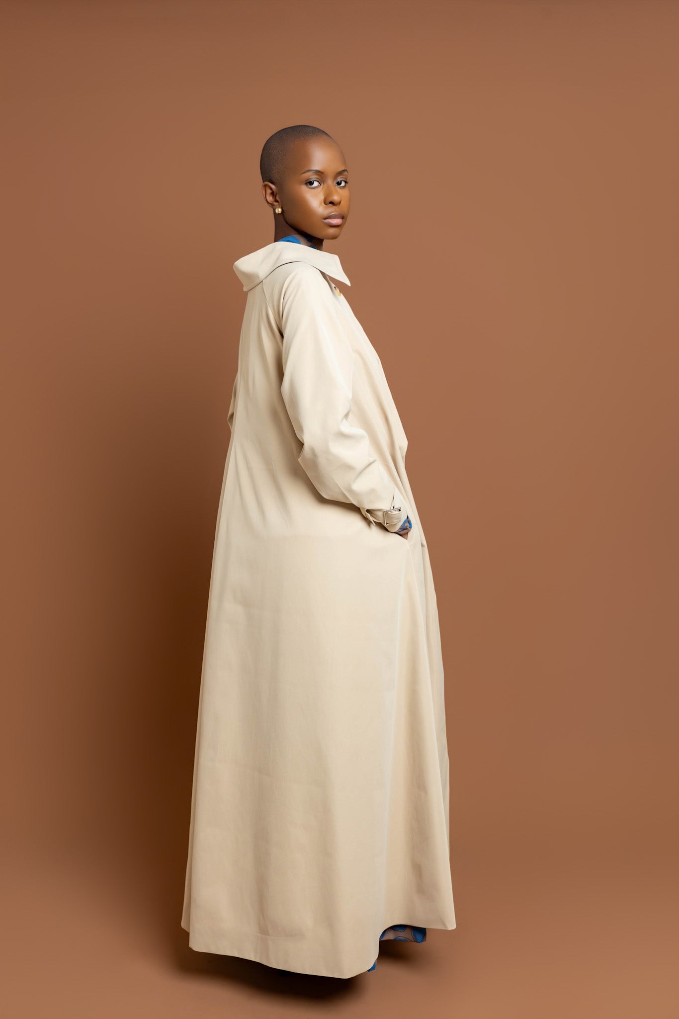 Kulani Cropped Trench Coat - Camel