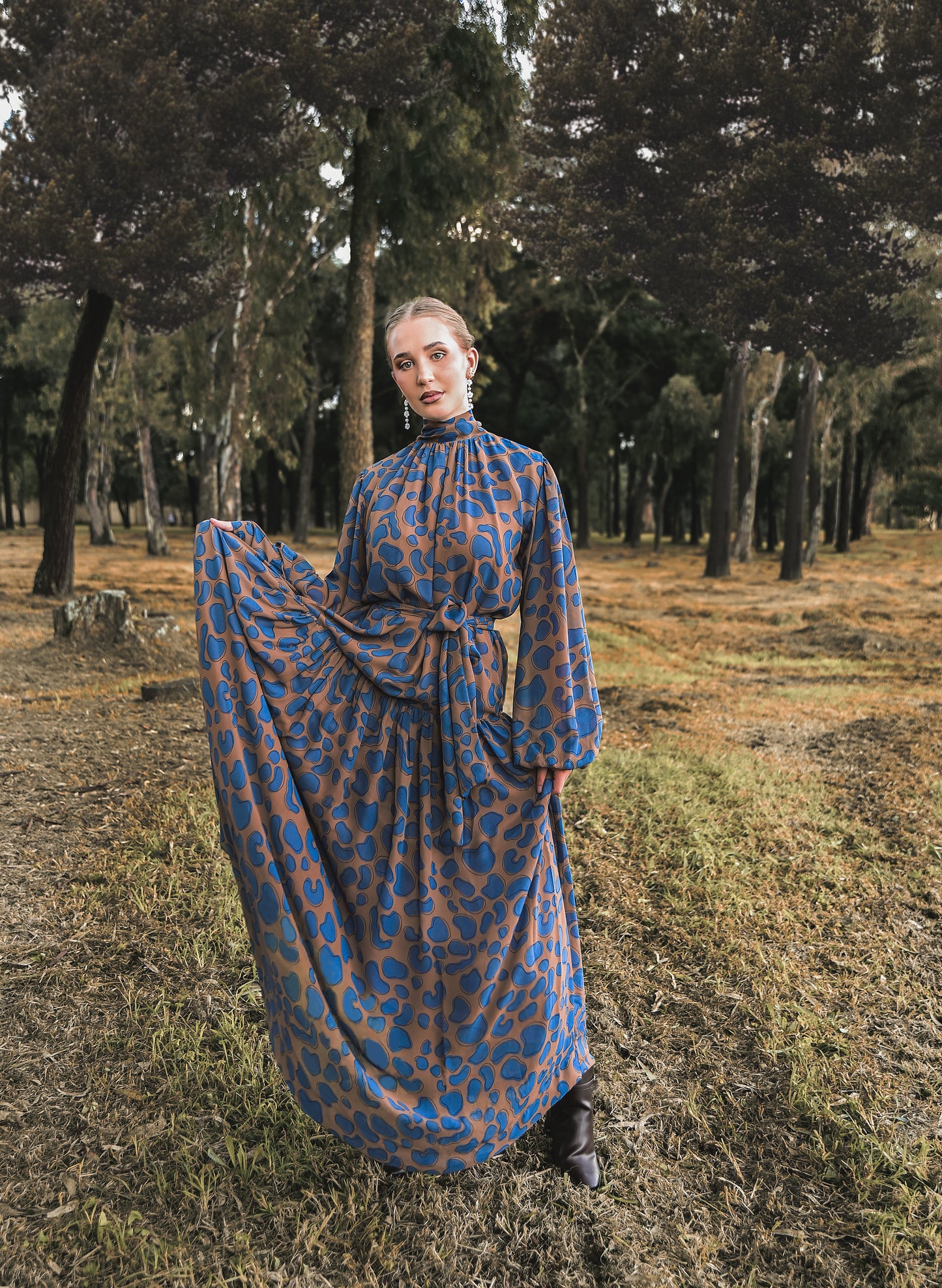 Nia Gathered Maxi Dress