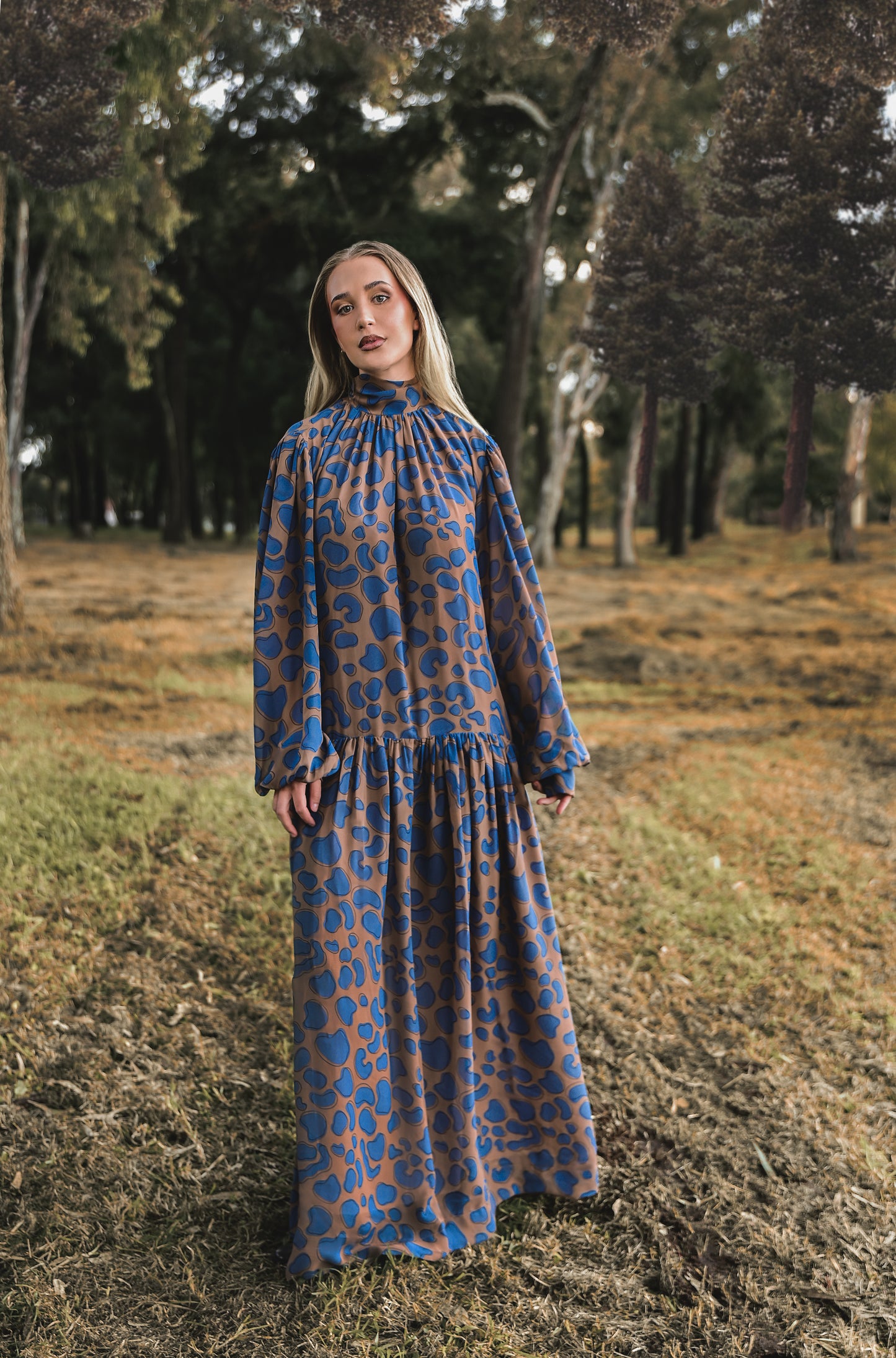 Nia Gathered Maxi Dress