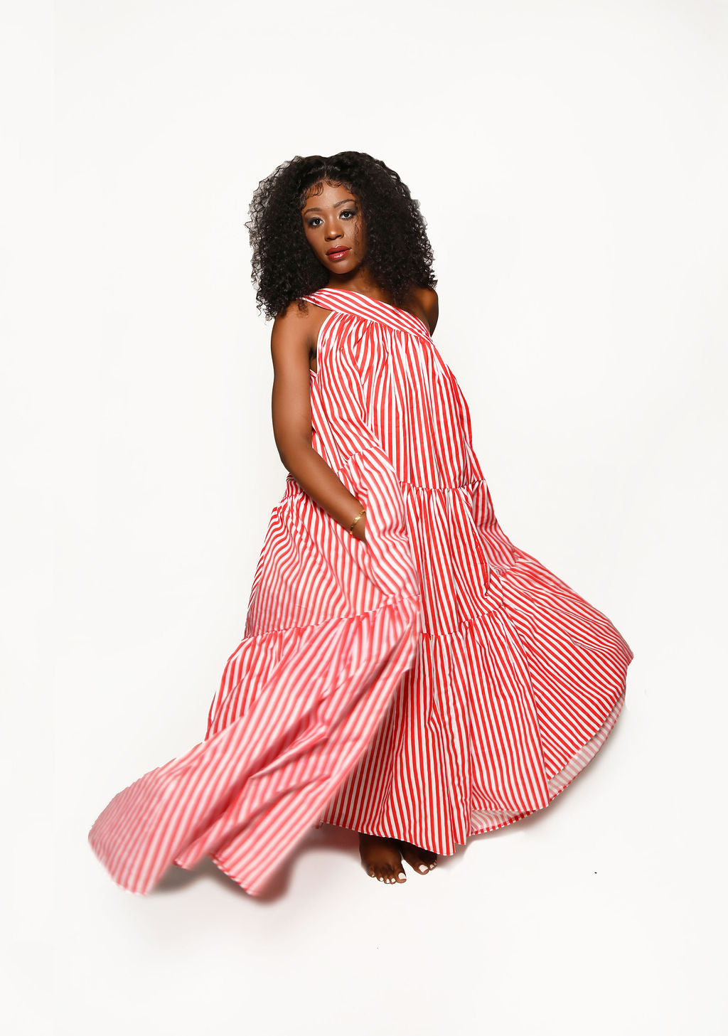 Monica Maxi Dress - Red