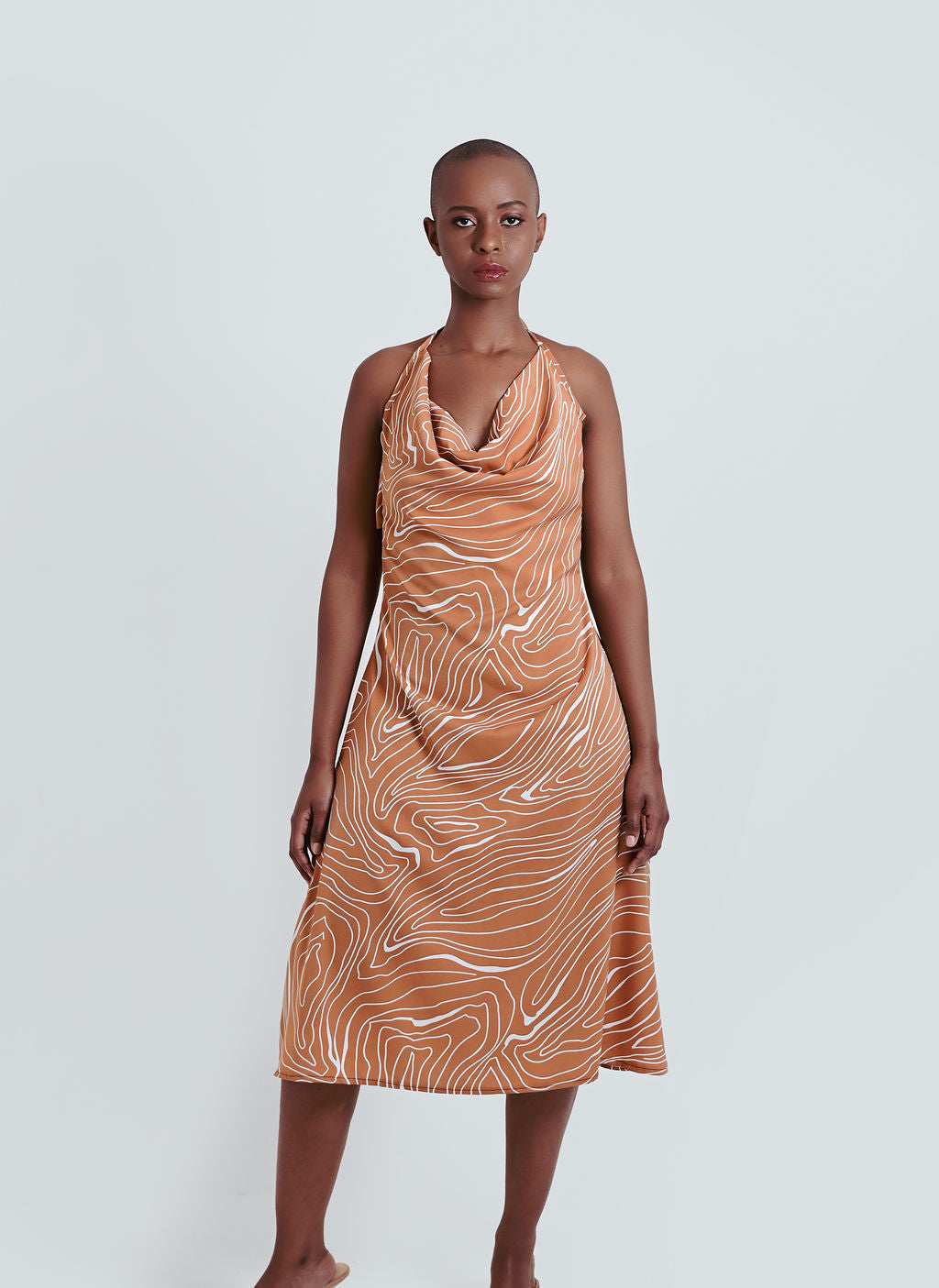 Mbali Double Cowl Dress