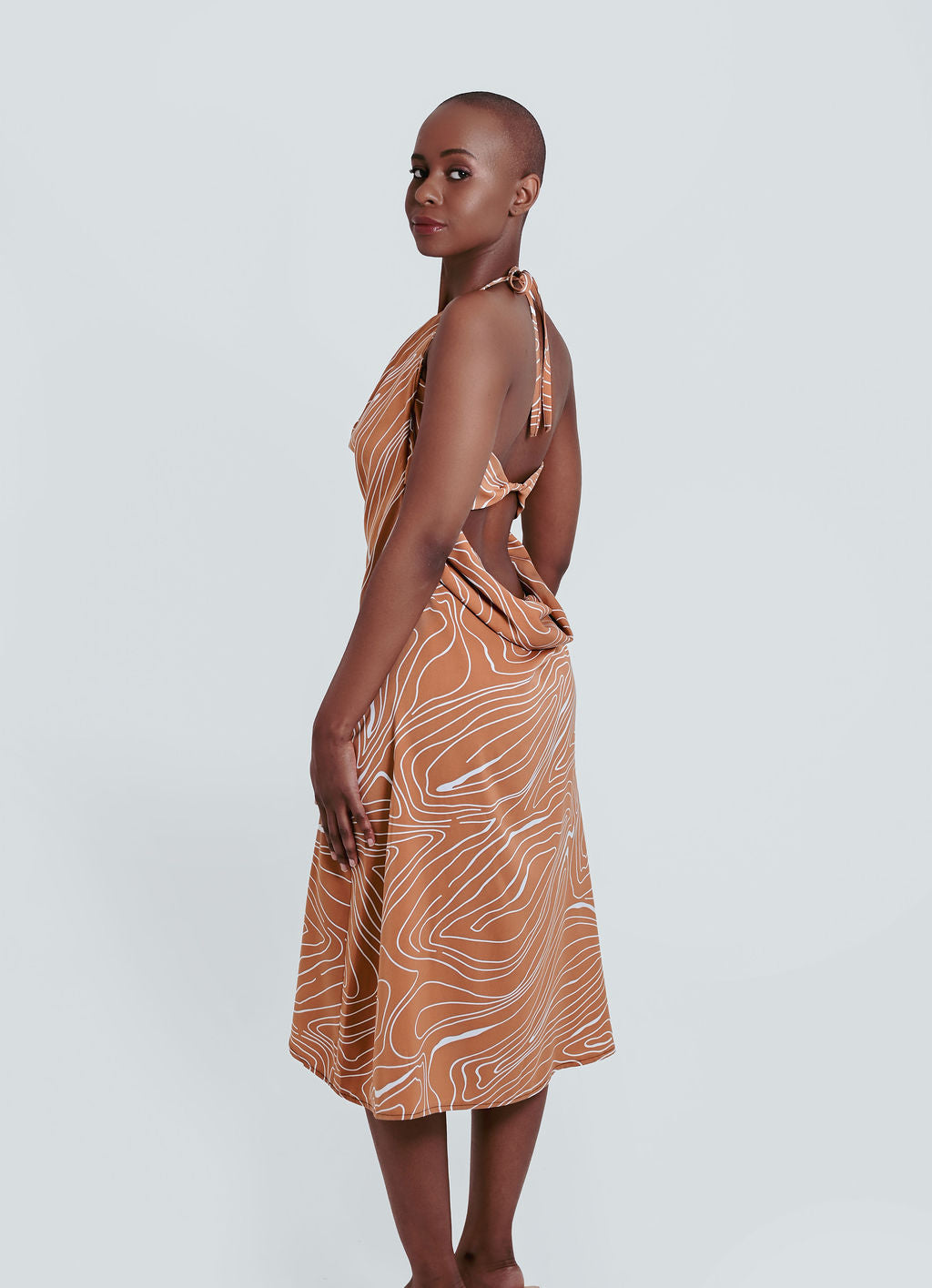Mbali Double Cowl Dress