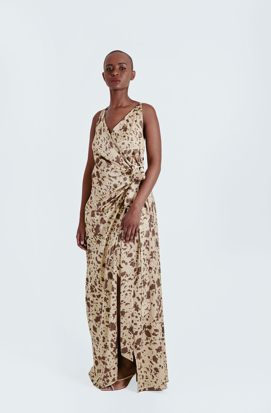 Ntsako Plunging Back Wrap Dress