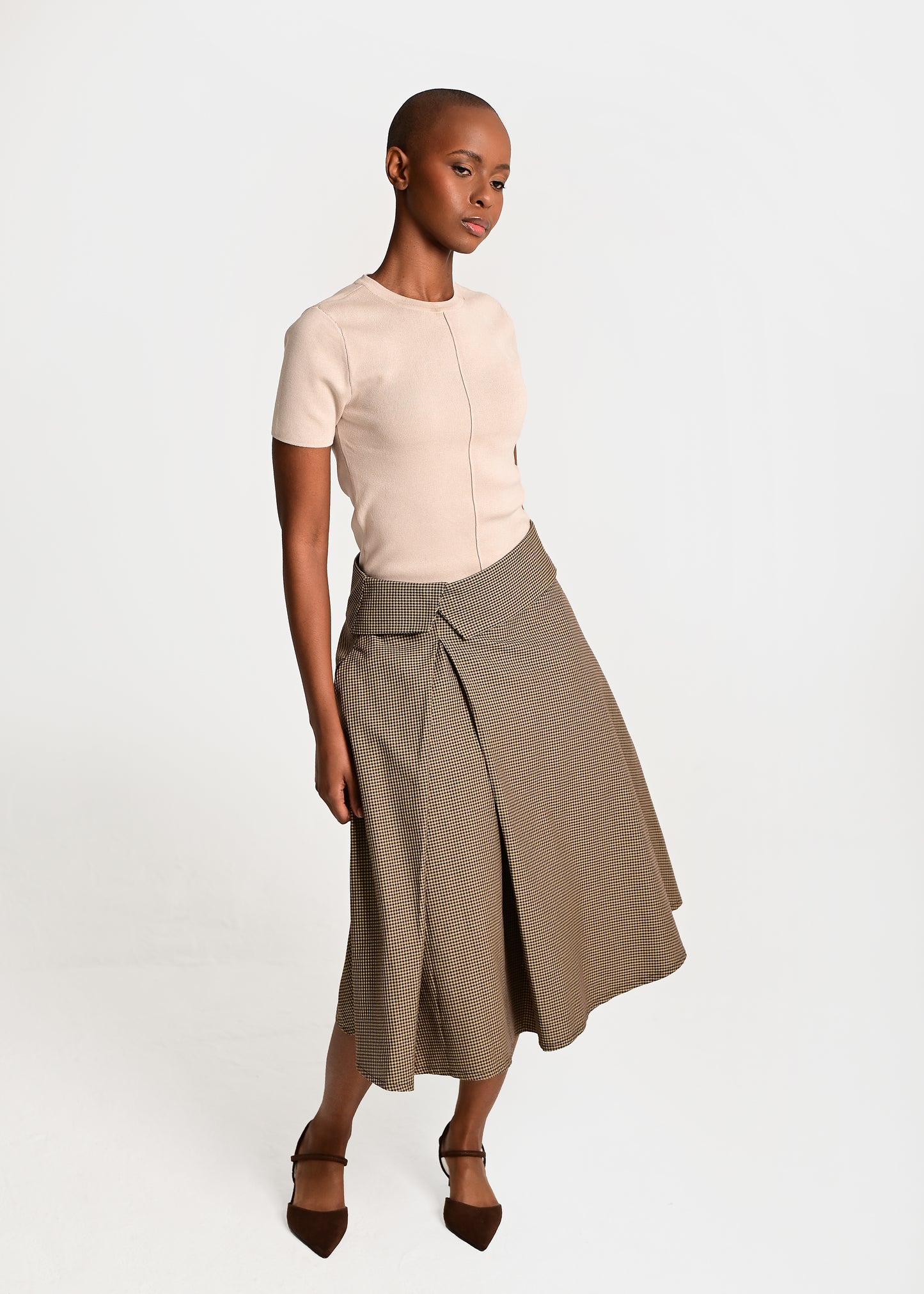 Zuri Pleat Flap Skirt